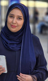 شال کشی (کویتی)نگین دار سرمه ای